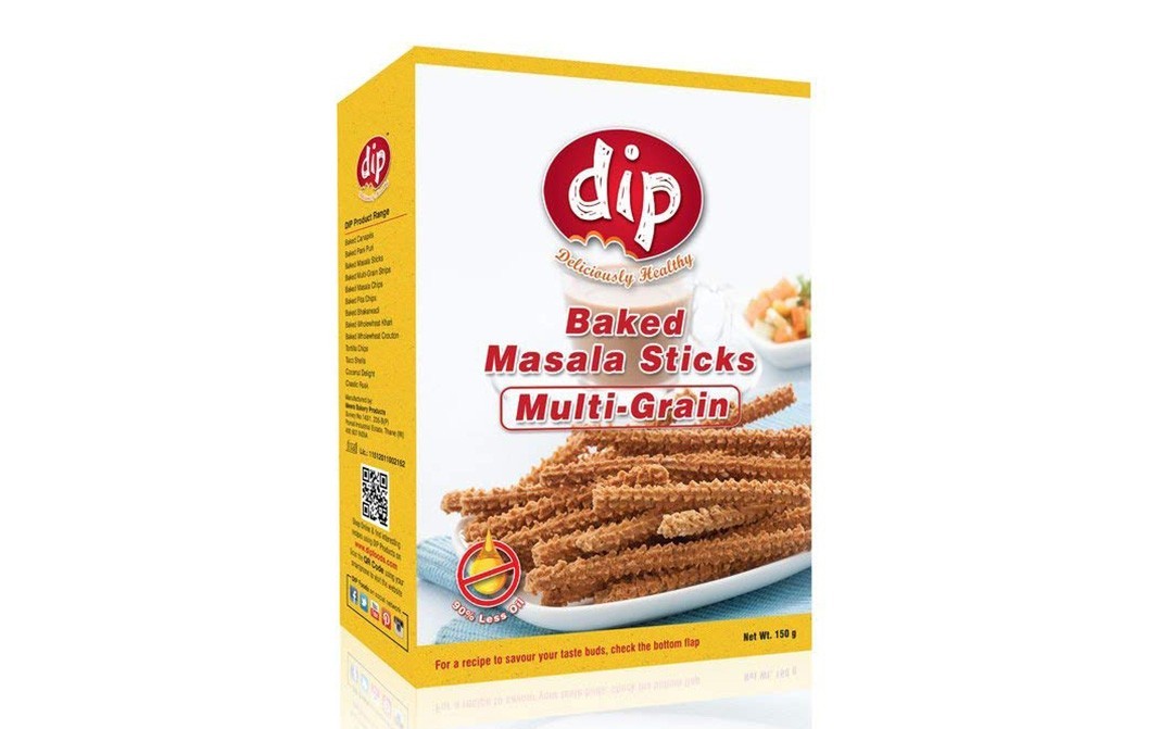 Dip Baked Masala Sticks (Multi Grains)   Box  150 grams